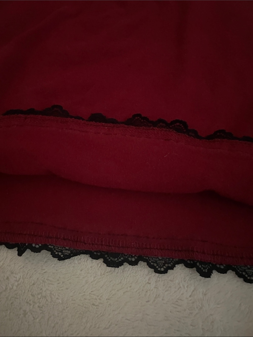 ROMWE Burgundy Crop Cami with Black Cat Embroidery - Picture 4 of 7